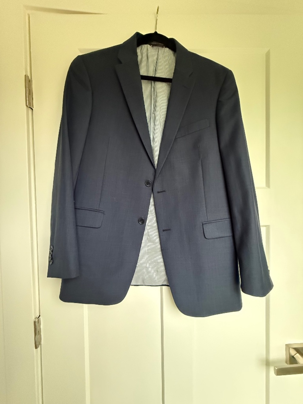 Men's Modern-Fit Wool TH-Flex Stretch Suit Separates Jacket and Men's Modern-Fit